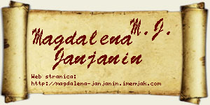 Magdalena Janjanin vizit kartica